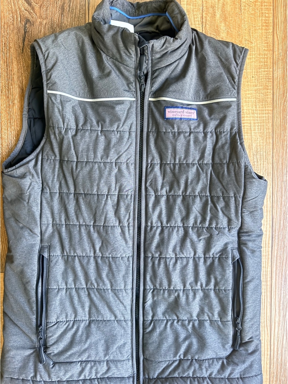 Vineyard Vines Women’s Quilted Vest Full Zip Preppy Lightweight Layering Vest
